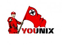 Логотипы. Интернет портал «YouNix». Дизайнер Олег Краснов.
