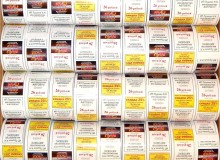 Автобусные билеты на глянцевой мелованой бумаге формата 40х60 мм в рулонах по 1000 штук, с рекламой и перфорацией