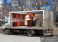 3D реклама на автомобилях мебельной компании «Командор». г.Красноярск. 2013 год.
