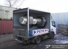 3D реклама для автомобиля магазина крепёжной техники "Крепёж". г.Красноярск. 2013 год.