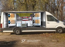 3D vehicle wrap design. 3D реклама оборудования для ресторанов от ГК «Ресторан Плюс». ПБ. г.Калининград. 2021 год.