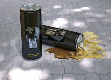 3D реклама энергетического напитка «BLACK BRAUIN». г.Душанбе. Таджикистан.