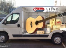 3D реклама музыкальных инструментов бренда «Parkwood» на автомобилях компании компании «Лютнер». г.Санкт-Петербург. 2018 год.