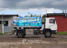 3D Vehicle Wrap Graphic Design. 3D реклама питьевой воды  "Ключ здоровья". МАЗ. Правый борт. г.Смоленск. 2022 год.
